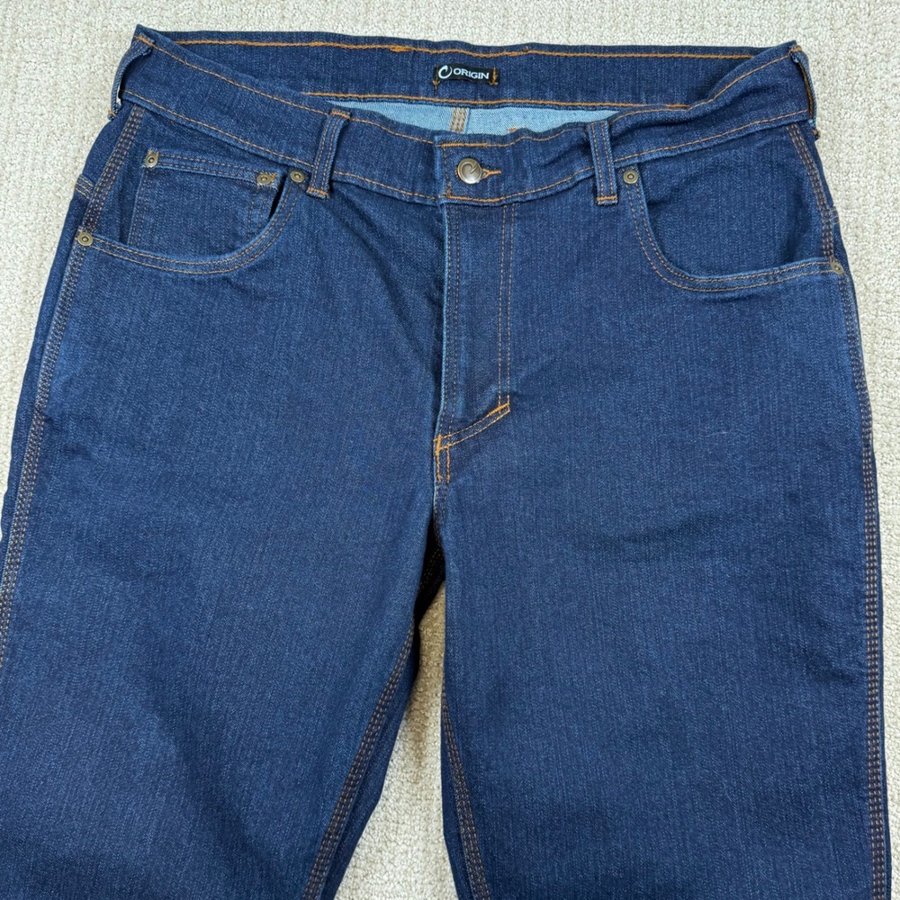 NEW Origin Mens 38x36 Legit Fit Dark Wash Denim Blue Jeans Made in USA